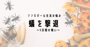 シンガポールでアリ（蟻）の対策と撃退をした話