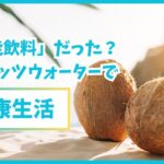 ココナッツウォーターで健康生活